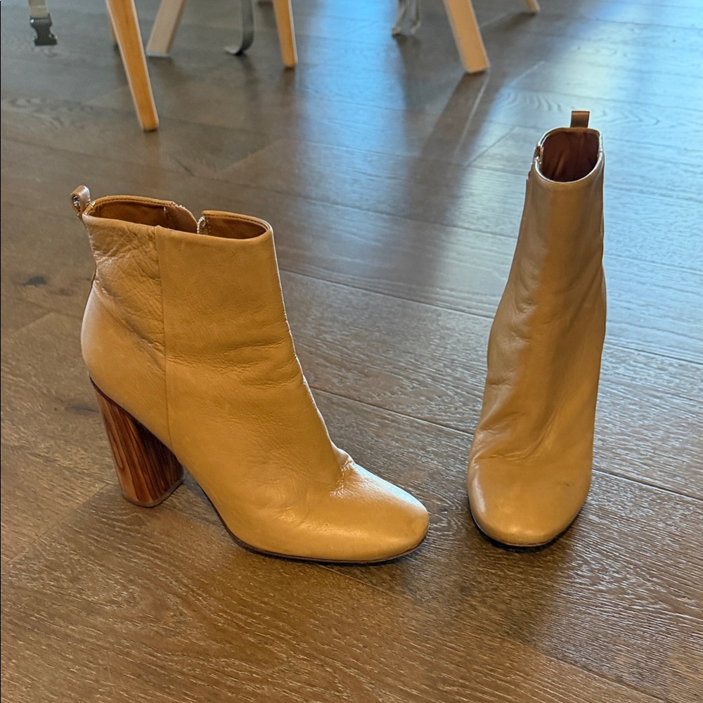 Tory Burch Tan Ankle Boots